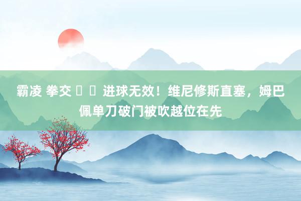 霸凌 拳交 ❌️进球无效！维尼修斯直塞，姆巴佩单刀破门被吹越位在先